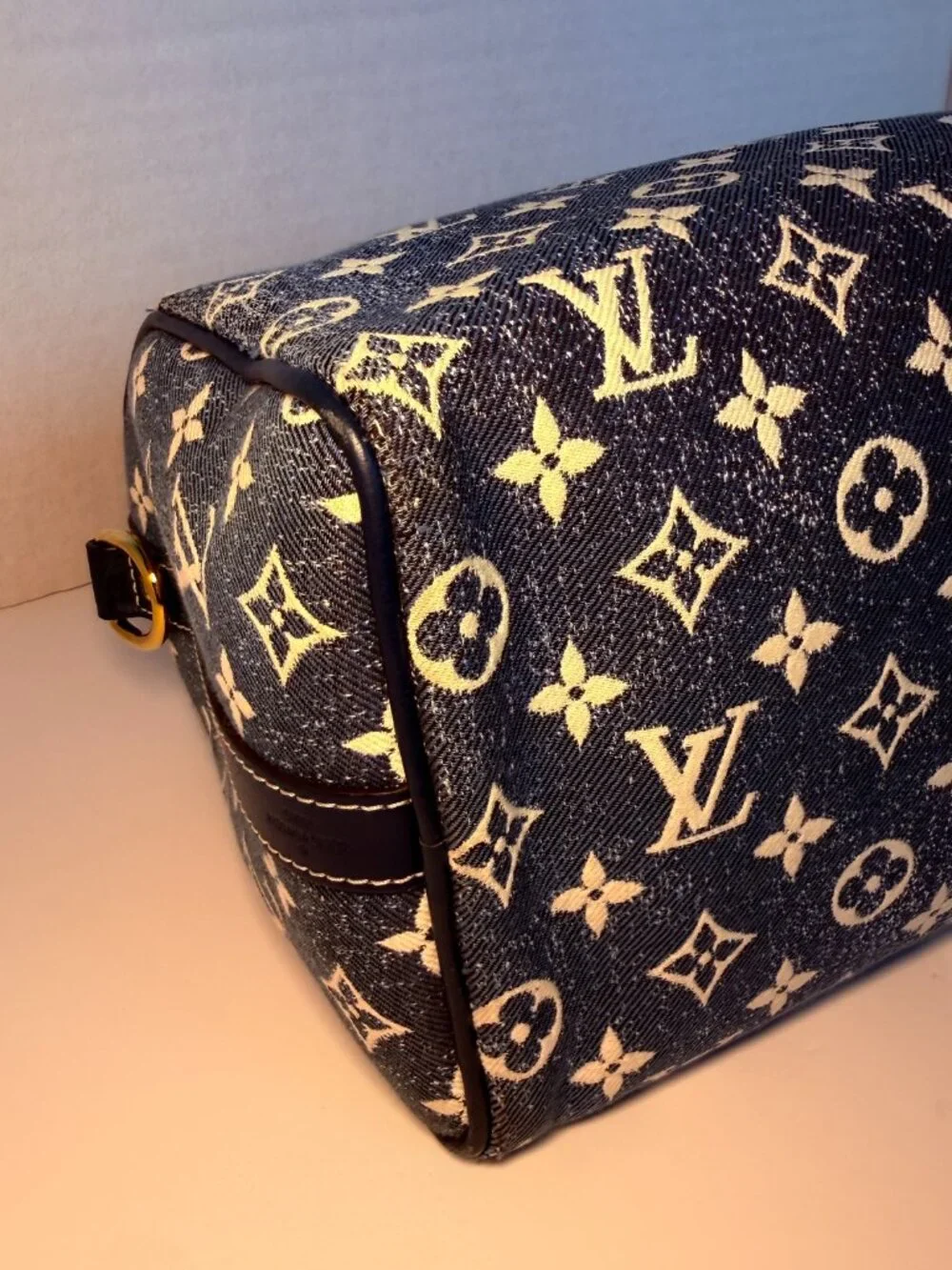 louis vuitton monogram jacquard denim speedy bandoulière 25